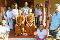 Visitors to Dhammagiri Monastery with Aj Kusalo and Bhante Dhammasiha.