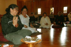 At the end of the Labour Weekend retreat blessing everyone got a Buddha image.