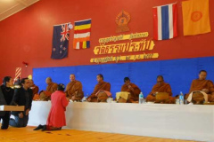 Ajahn Kusalo attended the vassa entry ceremony for Wat Thai at the Wainuiomata local hall.