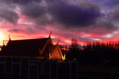 Sunset at Wat Samakhee - Christchurch.