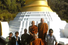 A recent visit from Ajahn Sudhiro [left].