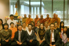 Monks from most of the Wellington viharas gathered at the invitation of the Thai Embassy to offer blessings in the new building.