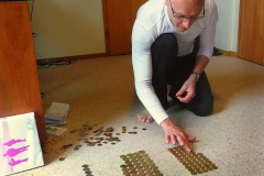 Rob counting out the last of the small stuff.