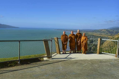 The monks at the Paekakariki Hill lookout.