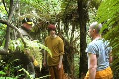 Getting ready to enter the forest at the beginning of the working bee. There is a kuti site in there somewhere.
