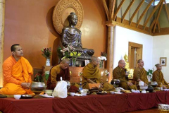 Ajahn Tiradhammo gives the Vesak dhamma talk.