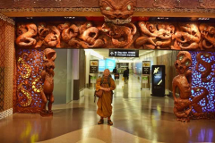 Our intrepid monks make a final entry back into New Zealand.