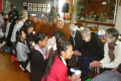 Ajahn Kusalo joined the Thai community to celebrate New Year - Songkran.