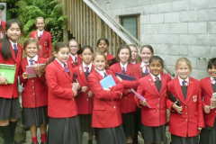 Girls from St. James School visited the monastery as a part of their studies.