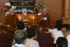 With ceremonies completed – a welcome cuppa.