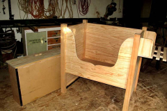 The new cushion storage bin ready for varnish. It will go in the dana sala. Thanks to Lindsay.
