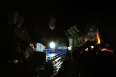 An overnight camp above the Rangitikei River. A warm fire under a clear sky.