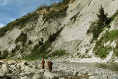 The banks of the Rangitikei River.