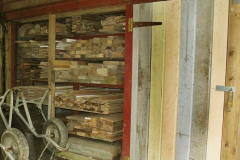 The wood store under the library. What a difference a Bruce makes.