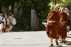 New Years day... setting out on alms round.