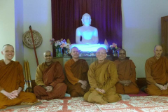 Ajahn Dhammasiha and the Bodhinyanarama sangha make a visit to Dhammagavesi to pay respects to Bhante Sugatavamsa and Jinalankara.
