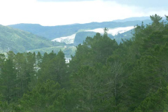 Snow on the hillside opposite Stokes Valley. It only sat there for an hour or so but... snow in November! What will the possums be thinking?