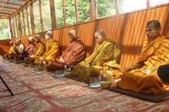 Monks at the Dhammagavesi Kathina