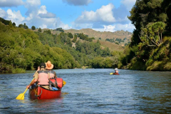 And away they go. There is no turning back now. It looks calm enough but there are rapids ahead and the first submerging not far away.