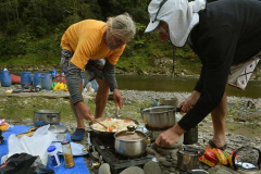 The chefs hard at work.