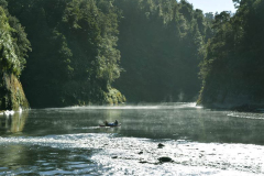 Venerable Aruno and Pat about to enter the rapids.