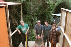 Bruce Neil Katia ven KC & Julien in the workshop studio extension.