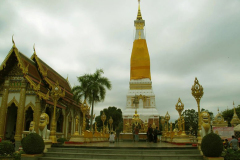 The stupa at Nakhon Phanom beside the Mekong River. Its origins as old as 2500 years ago.