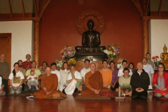 Most of the New-Year retreatants greeting... the New Year. Happy 2016!