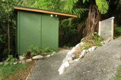 The new monks toilet - behind the dhamma sala.