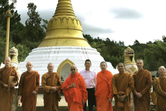 The stupa is quite the construction site with broken stone everywhere. It is still a place of great beauty and delight.