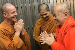A warm and cheery welcome to Luang Por Promsithi the abbot of Wat Saket in Bangkok.