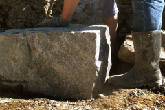 Kicking the odd rock into place is sometimes the best technology. Not for this one I suspect.