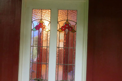 The door to the Chao Khun kuti is illuminated.