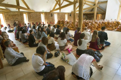 A hearty anumodana chant from the assembled sangha.