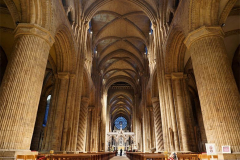 The great hall in Durham Cathedral.