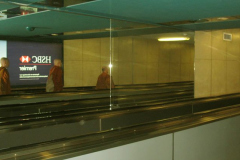 Airport reflection.