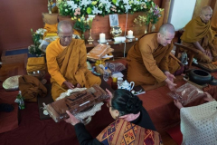 Vassa civara are offered by the laity to the Sangha.