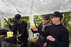 And between events the coffee team do a great service to the many folk.