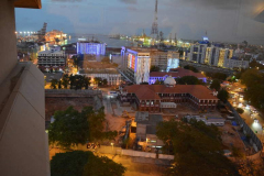Colombo harbour from my hotel window on the 16th floor.
