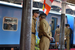 The last day of the conference was a chartered train trip to Kandy. Gaurds are ever vigilant and I felt very gaurded.
