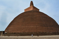 The original was 122m high. It is no less imposing on account of the broken spire.