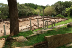 Water ponds are a big feature of so many temples. You can see the remains of the water channel; center right 1/3.