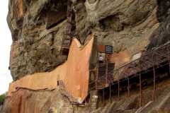 Part of the original wall protecting the access track. Steel has replaced most of the earlier paths.