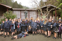 Students from Kapiti College at the end of their visit.