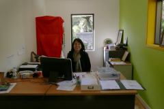 1:30 am - Irene is in the office keeping up with admin duties. Sadhu!