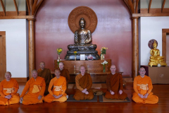 Monks visiting from the temple in Tawa.