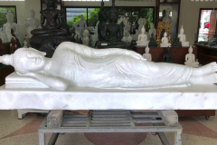 The finished reclining rupa in the factory showroom.