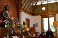 And at the end... Ajahn Kusalo and Simon enjoy a quiet chat and debriefing. A lovely day.