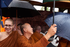 The relics have all been added and blessings from the sky devas begin.