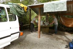 Sth. Is.: A wayside lunch spot next to the river. A chance to air bedding and tents.